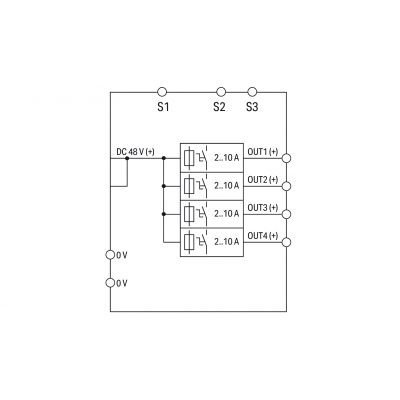 Elektroniczny wyłącznik nadprądowy 4-CH 48V DC WAGO (787-1664/000-200)