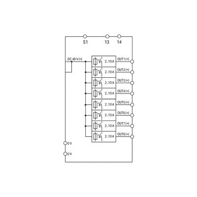 Elektroniczny wyłącznik nadprądowy 8-CH 48V DC WAGO (787-1668/000-250)