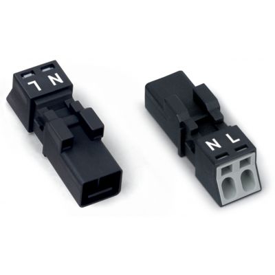 Wtyk 2-torowy czarny WINSTA MINI 890-212 /50szt./ WAGO (890-212)