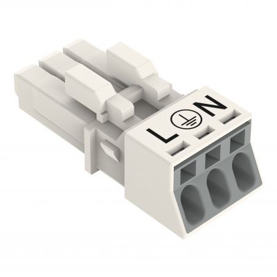 Gniazdo 3-torowe białe WINSTA MINI 890-223 /50szt./ WAGO (890-223)