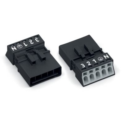 Wtyk 5-torowy czarny WINSTA MINI 890-215 /50szt./ WAGO (890-215)