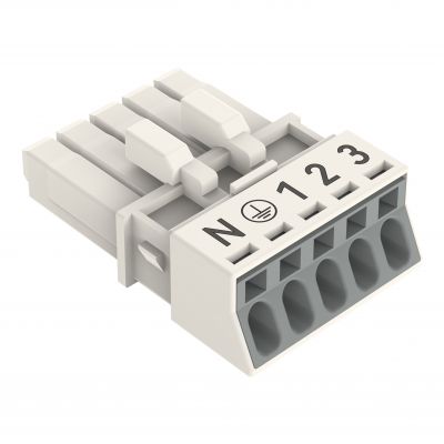 Gniazdo 5-biegunowe białe 890-225 /50szt./ WAGO (890-225)