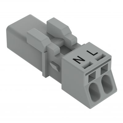 Wtyk 2-bieg. szary /50szt./ WAGO (890-252/060-000)