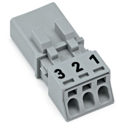 Wtyk 3-torowy szary WINSTA MINI 890-253 /50szt./ WAGO (890-253)