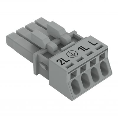 Gniazdo 4-bieg. szare /50szt./ WAGO (890-244/064-000)