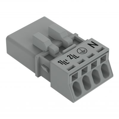 Wtyk 4-bieg. szary /50szt./ WAGO (890-254/060-000)