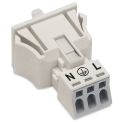 Wtyk Snap-In 3-biegunowy biały WINSTA MINI 890-733 /50szt./ WAGO (890-733)
