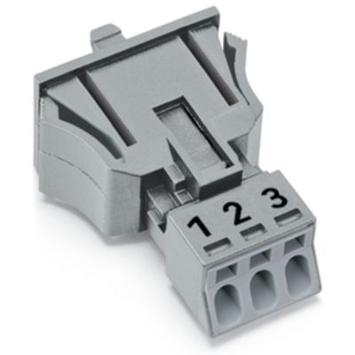 Gniazdo 3-torowe SnapIn szare WINSTA MINI 890-743 /50szt./ WAGO (890-743)