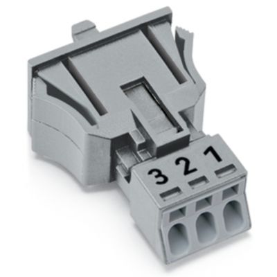 Wtyk 3-torowy SnapIn szary WINSTA MINI 890-753 /50szt./ WAGO (890-753)