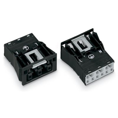 Gniazdo Snap-In czarne /100szt./ WAGO (770-703)