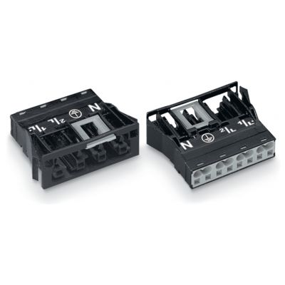 Gniazdo Snap-In czarne /100szt./ WAGO (770-704)