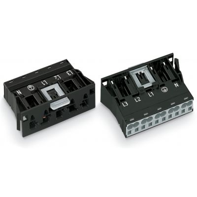Wtyk 5-torowy SnapIn czarny WINSTA 770-715 /50szt./ WAGO (770-715)