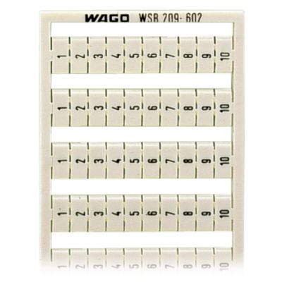 Ramka z oznacznikami 10x 1-10 209-602 /5szt./ WAGO (209-602)