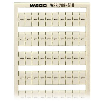 Oznaczniki WSB jako karta białe /5szt./ WAGO (209-618)