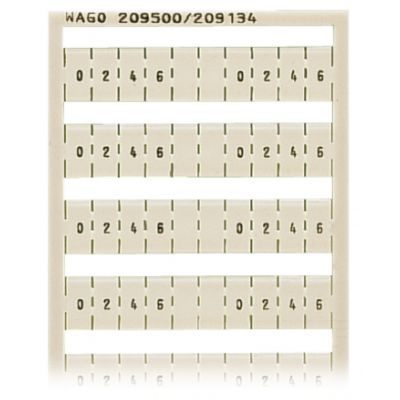 Oznaczniki WSB jako karta białe /5szt./ WAGO (209-500/209-134)