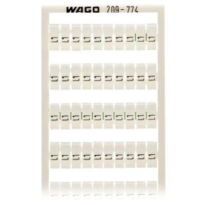 Oznaczniki WSB jako karta białe /5szt./ WAGO (209-774)