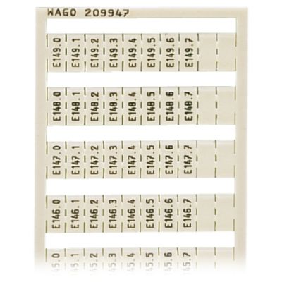 Ramka z oznacznikami E140.0-E149.7 209-947 /5szt./ WAGO (209-947)