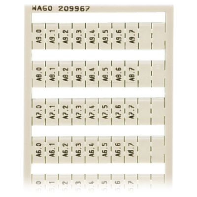 Ramka z oznacznikami A0,0-A9,7 209-967 /5szt./ WAGO (209-967)