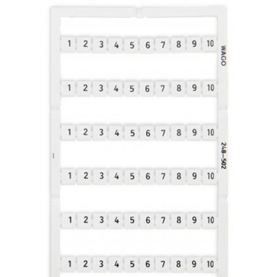 Oznaczniki Mini-WSB 10x 1-10 biały 248-502 /5szt./ WAGO (248-502)