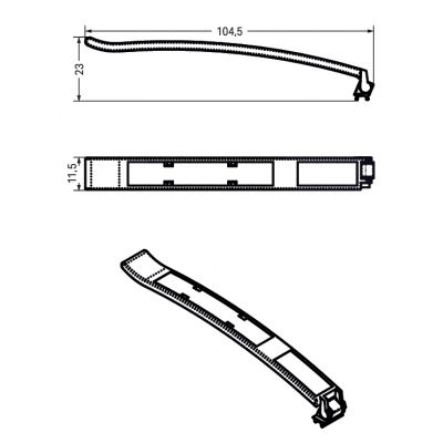 Podstawka oznacznika 750/753 750-103 /50szt./ WAGO (750-103)