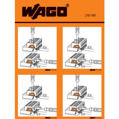 Naklejka instruktażowa 210-199 /100szt./ WAGO (210-199)