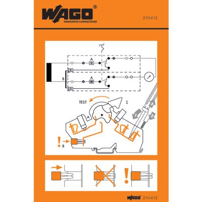 Naklejka z instrukcją obsługi /500szt./ WAGO (210-412)