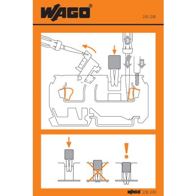 Etykieta z instrukcją obsługi dla grupy 280 210-283 /100szt./ WAGO (210-283)