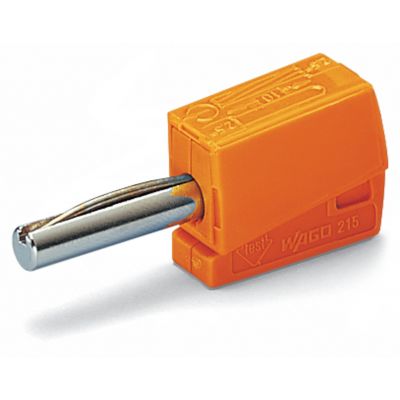 Wtyk bananowy pomaranczowy 215-211 /50szt./ WAGO (215-211)