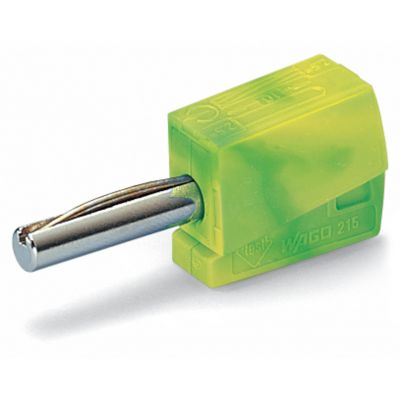 Wtyk bananowy żółto-zielony 215-911 /50szt./ WAGO (215-911)
