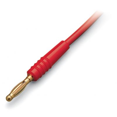 Wtyk pomiarowy Ø 2mm z przewodem o długości 500mm czerwony WAGO (210-136)