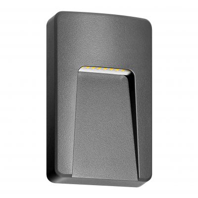 Lampa elewacyjna LED SLIGO 3W 240lm IP65 4000K biała neutralna szary ORNO (AD-OP-6607GL4)