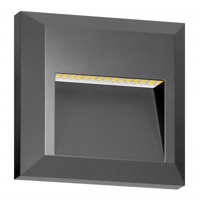 Lampa elewacyjna LED KIBO 1W 80lm IP65 4000K biała neutralna szary ORNO (AD-OP-6612GL4)
