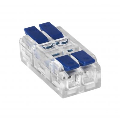 Złączka instalacyjna zaciskowa 2-przewodowa, dwustronna; na dowolny przewód 0,75-4mm2; IEC 250V/32A; (OR-SZ-8021/2/10)