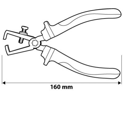 Szczypce do zdejmowania izolacji 160 mm 1000V, CrV, polerowane NEO 01-070 GTX (01-070)