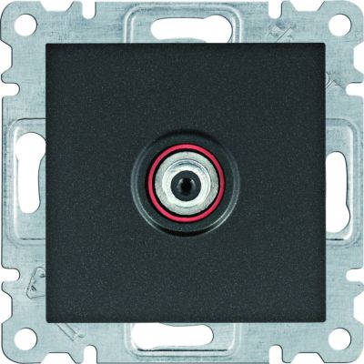 lumina Gniazdo poj. SAT dla instalacji indywidualnych czarny WL3233 HAGER (WL3233)