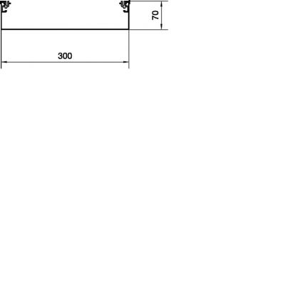 tehalit.AK Podstawa kanału napodł 1-str skos pokrywy 300x70mm stal AKU3000701 HAGER (AKU3000701)