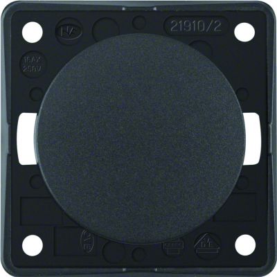 Łącznik klawiszowy 2-biegunowy; antracyt mat; Integro Flow/Pure 936522505 HAGER (936522505)