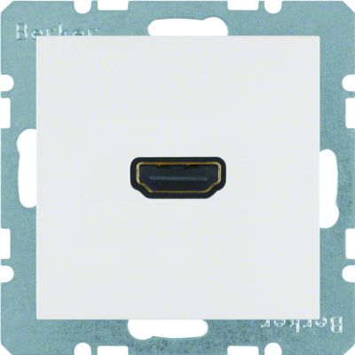 BERKER B.X/S.1 Gniazdo HDMI z przyłączem 90st biały 3315438989 HAGER (3315438989)