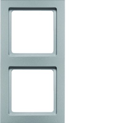 BERKER Q.3 Ramka podwójna aluminium aksamit lakierowana 10126094 HAGER (10126094)