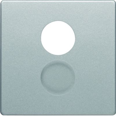 BERKER Q.x Płytka czołowa do gniazda głosnikowego i przyłączy miniaturowych aluminium aksamit lakierowana 11966084 HAGER (11966084)