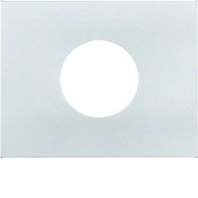 BERKER K.5 Płytka czołowa do łącznika i sygnalizatora świetlnego E10 aluminium 11657003 HAGER (11657003)