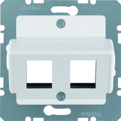 BERKER Płytka centralna do gniazda modularnego AMP biały 146309 HAGER (146309)