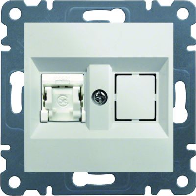 lumina Gniazdo komputerowe pojedyncze RJ45 kat.5e UTP biały WL2110 HAGER (WL2110)