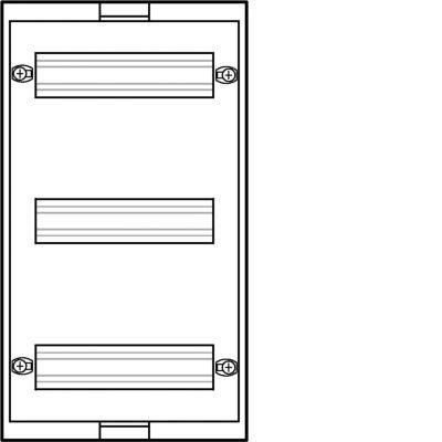 univers N Blok dla aparatów modułowych montowanych poziomo 3x10M 450x250mm UD31B3 HAGER (UD31B3)