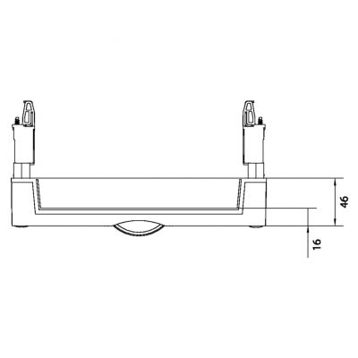 univers N Blok pusty 300x250mm UD21F1 HAGER (UD21F1)