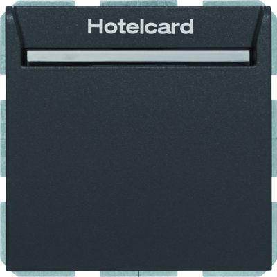 BERKER B.Kwadrat/B.3/B.7 Łącznik przekaźnikowy na kartę hotelową antracyt mat 16409906 HAGER (16409906)
