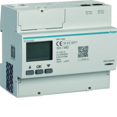 agardio.measure Licznik energii elektrycznej 3-fazowy, 125A 6M, AGARDIO, MID ECA310D HAGER (ECA310D)