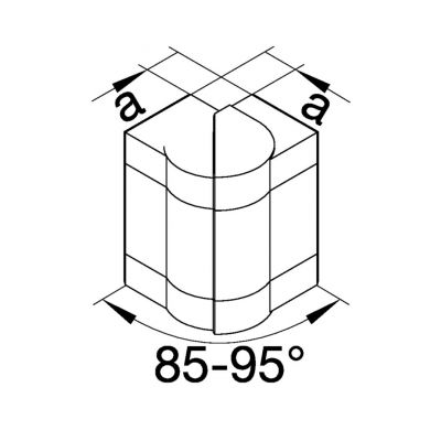 tehalit.BRN65/ BR65 Kąt zewnętrzny 65x130 biały BR651303H9016 HAGER (BR651303H9016)