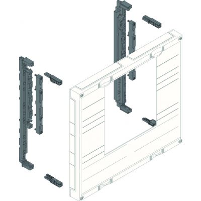 univers N Blok dla szyn zbiorczych poziomych 60mm 4/5-pol. 1xNH3 450x500mm UE32E3B HAGER (UE32E3B)