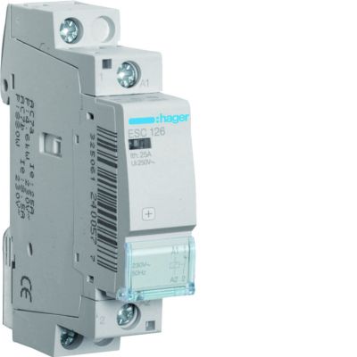 Stycznik modułowy 230V AC 1R 25A AC-7A B ESC126 HAGER (ESC126)